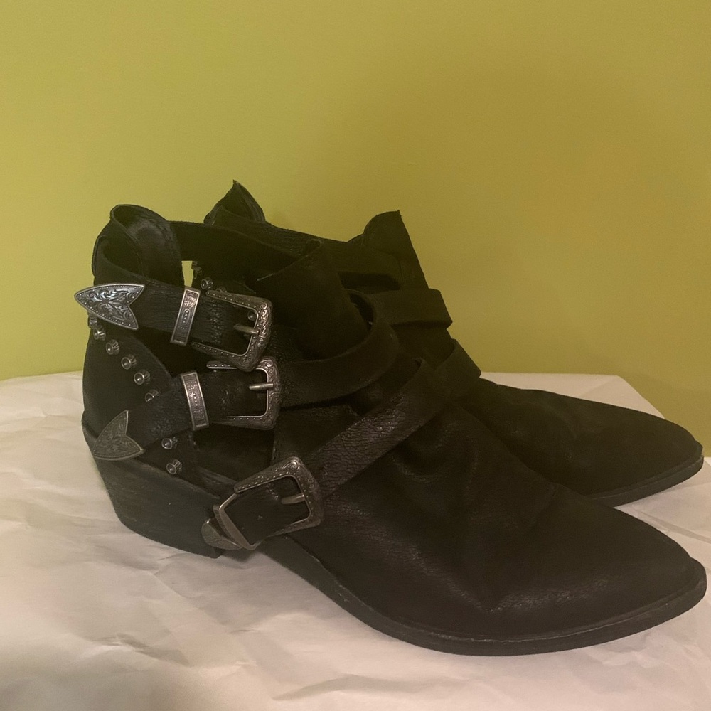 Triple Buckle Ankle Booties